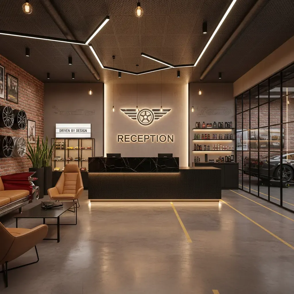 Al Quoz Garage Workshop — Automotive Service Interior (Dubai, 2024)