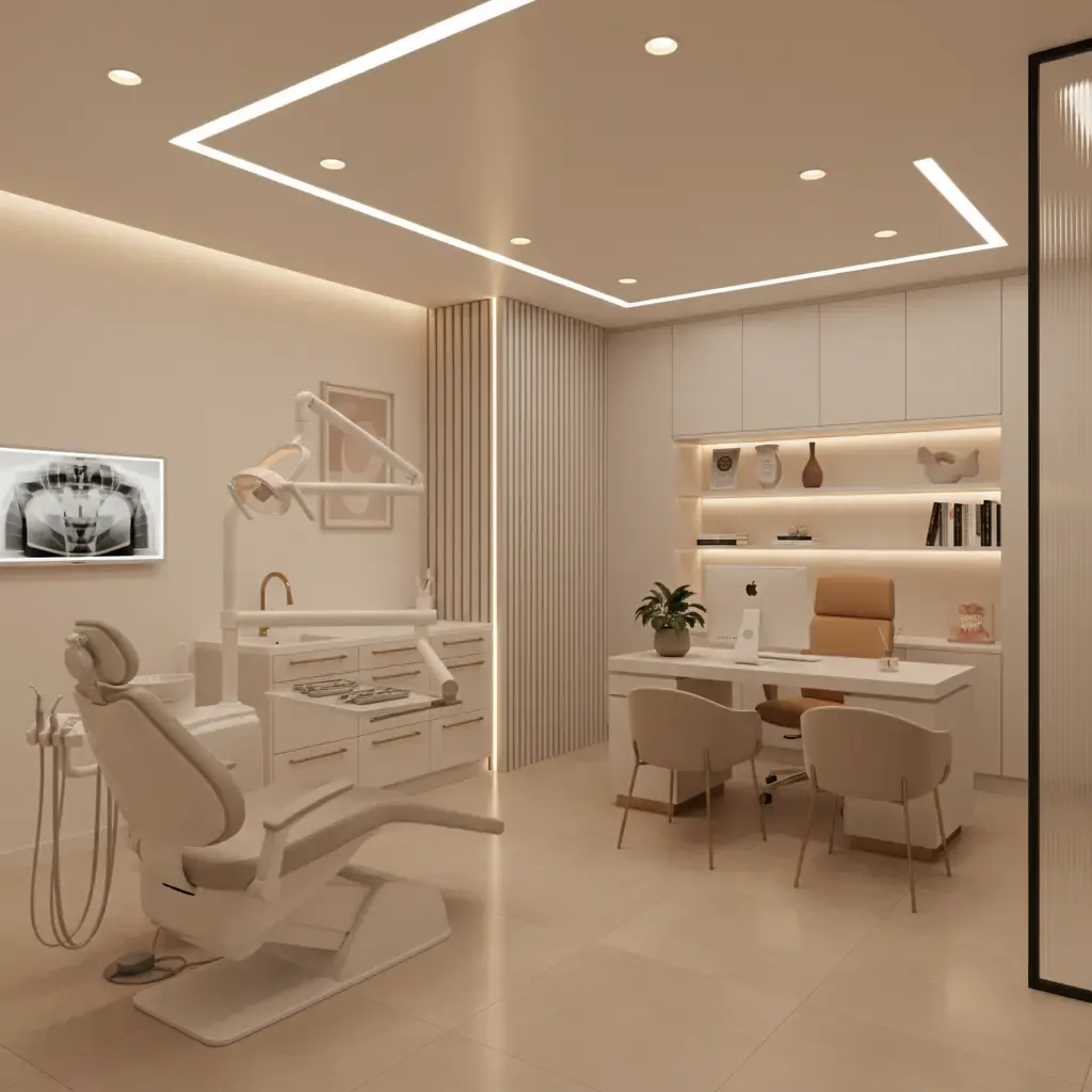 Dubai Marina Dental Clinic — Healthcare Interior (Dubai, 2024)